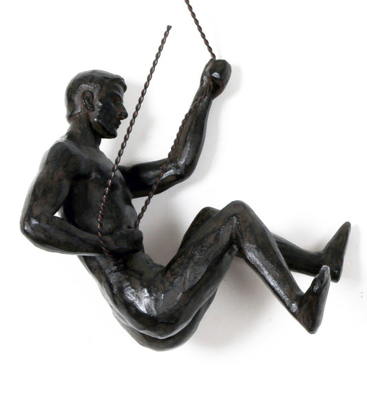 abseiling-man-looking-down-ornament-black