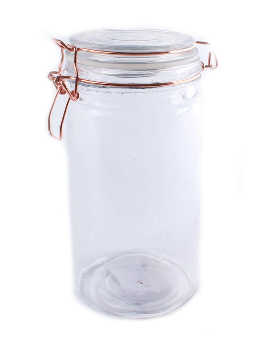 storage-jar-glass-with-copper-wire-fastening