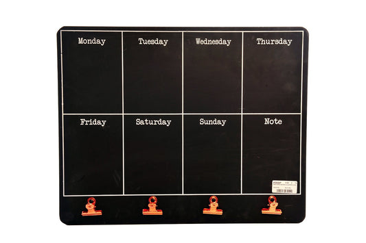 black-weekly-memo-board-with-copper-clips