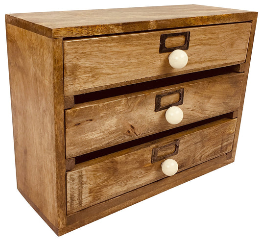 solid-wood-three-drawer-desktop-organiser-28cm
