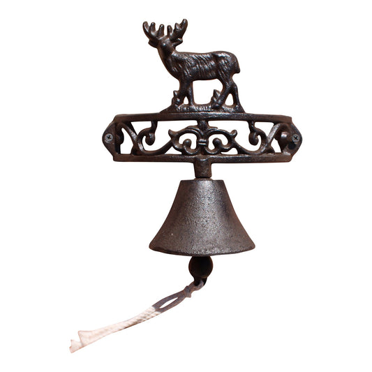 rustic-cast-iron-wall-bell-reindeer-standing