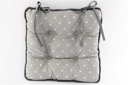 fabric-seat-pad-with-ties-in-grey-heart-print-design