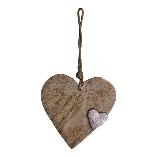 wooden-hanging-heart-ornament-with-silver-heart