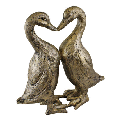 gold-resin-kissing-ducks-heart-ornament