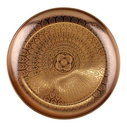 decorative-copper-metal-tray-with-etched-design