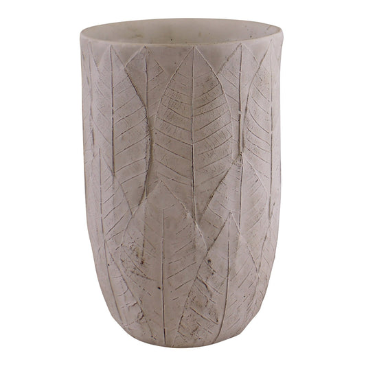 cement-embossed-leaf-vase-21-5cm
