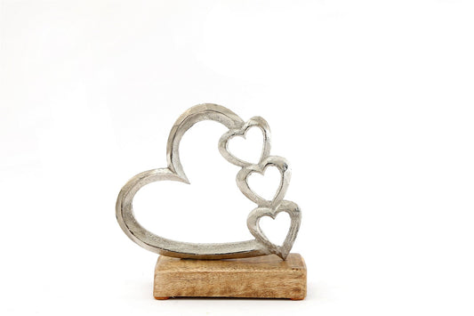 metal-silver-four-heart-ornament-on-a-wooden-base-small