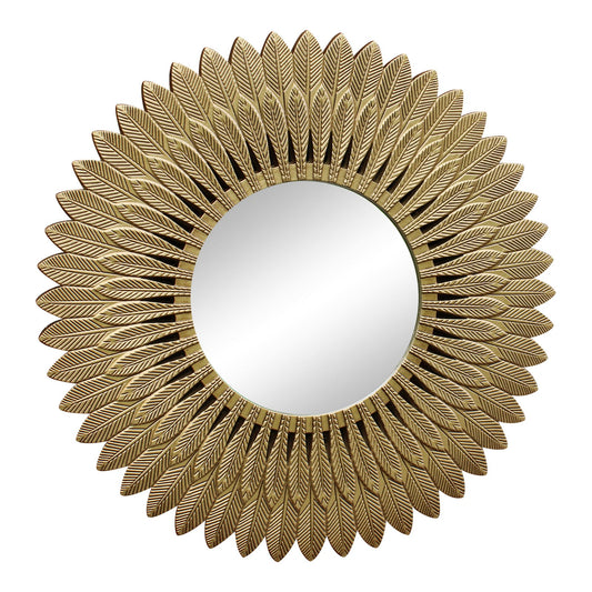 large-gold-feather-design-mirror