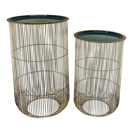 set-of-2-decorative-side-tables-in-gold-teal