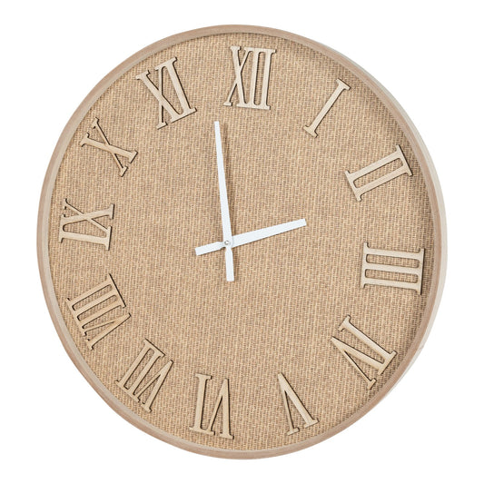 serenity-hessian-woven-wall-clock-50cm