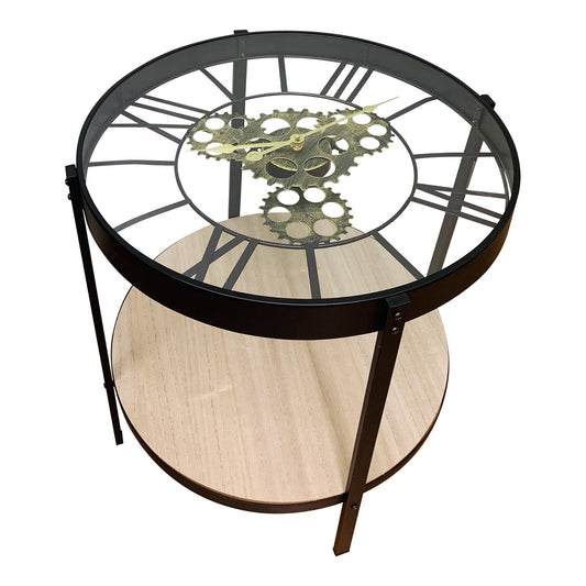 black-metal-glass-topped-clock-table