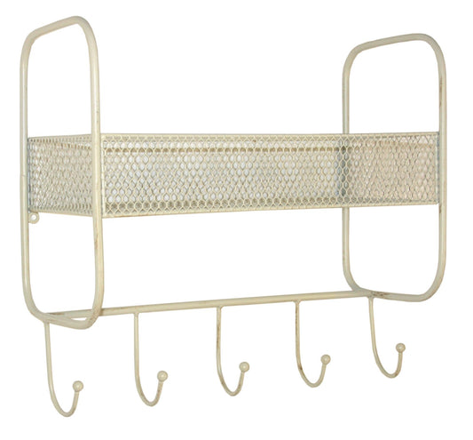 mesh-wall-shelf-with-5-hooks-cream